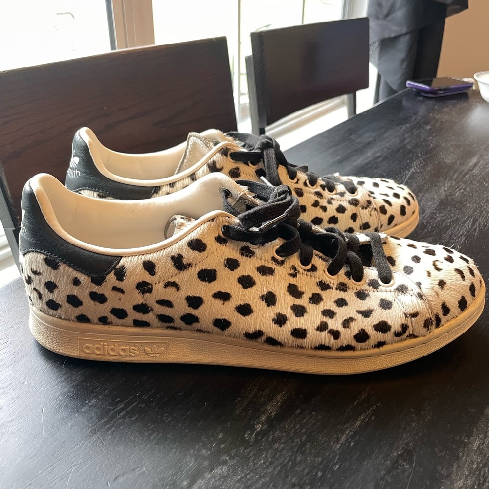 Adidas Stan Smith Super Rare White Leopard, Super Clean
